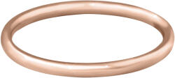 Troli Aranyozott minimalista acél gyűrű Rose Gold 52 mm