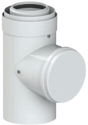 Tricox Koncentrikus PPs/alu ellenőrző egyenes idom 60/100mm (TRI_PAEE50) (4240)