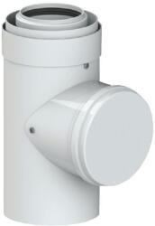 Tricox PPs/alu koncentrikus egyenes ellenőrző/indító idom 80/125mm (TRI_PAEE60) (5822)