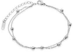 Troli Modern acél karkötő Cube Silver