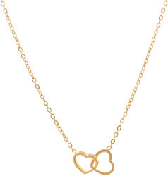 Troli Romantikus aranyozott nyaklánc szívvel