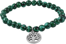 Troli Malachit gyöngy karkötő az élet fájával 17 cm