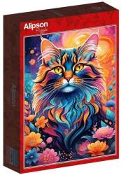 Alipson Puzzle 1000 db-os puzzle - Multicoloured Cat (50228) (50228)