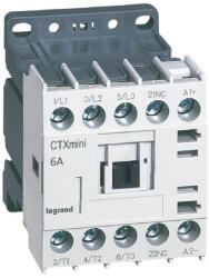 Legrand CTX3 Mini ip. mágneskapcsoló 3P 6A 1NY 24V DC 417011 Legrand (417011)