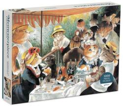 Galison 1000 db-os puzzle - Meowsterpiece - Luncheon of the Boating Party (67517) (67517)
