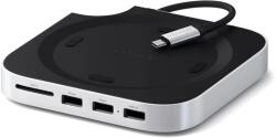 Satechi Mac Mini M4 Stand + Hub with SSD Enclosure - White (ST-GNMMES)
