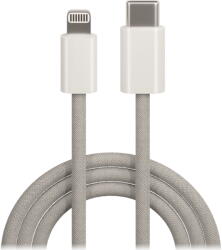 Maxlife MXUC-06 kábel USB-C - Lightning 1, 0 m 20W szürke nylon