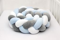 Scamp fonott rácsvédő 180 cm Fehér szürke kék