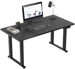 Mark Adler Állítható íróasztal, magasságállítás, 160 cm x 80 cm x 119 cm két motor, fekete (MA-LEADER-9-3-BLACK)