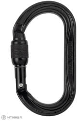 Petzl OXAN SCREW LOCK acél karabiner, fekete