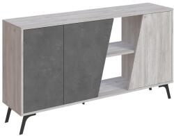 ASIR GROUP Natin Komód - 150 cm, Ancient Fehér-Retro Szürke