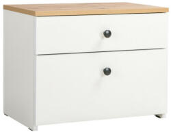  Light Éjjeli Szekrény - Sonoma Tölgy/ Fehér