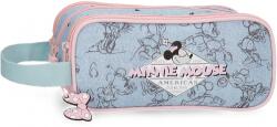 LICENTE Borseta mana fete, Disney Minnie Mouse American Darling, 3 compartimente, multicolora 29547.21 Penar