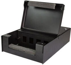 LogiLink konszolidációs pontdoboz 4 keystone csatlakozóhoz, fekete