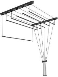 DuraHome mennyezeti, fekete 6 × 80 cm (29577643) Ruhaszárító