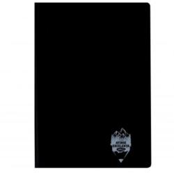 DACO Caiet Daco A5, 100 file, 70 g/mp, coperta plastic, dictando, Negru (CT510DR/NEGRU)