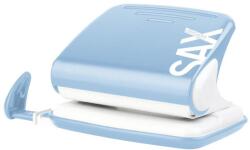 ICO Lyukasztó, kétlyukú, 20 lap, SAX "Design", világoskék (7310094006) - tonerpiac