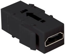 LogiLink HDMI keystone csatlakozó, A/F HDMI A/F, 4K/30 Hz, fekete