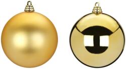 LAALU díszkészlet: vegyes kerek aranyozott díszek 10 cm, 2 db (LAU-1432)