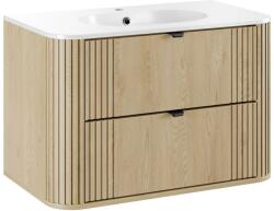 Comad Set dulap Comad Ovalia Cremona OVALIA CREMONA 82-80-46-2S, lavoar Comad Pure PURE WHITE GLOSS UM 80-46 (SETOVC80CMUMPURE)