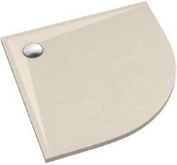 Schedline Libra Cashmere Stone cădiță de duș semirotundă 80x80 cm bej 3SP. L1O-8080/PK/ST (3SPL1O8080PKST)