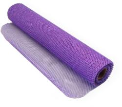 LAALU karácsonyi dekoráció - hálós tekercs csillámmal, 36 cm x 500 cm, lila (LAU-6258)