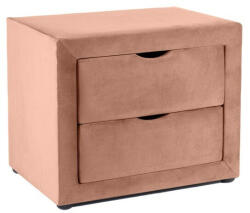 SIGNAL MEBLE ET-002 Velvet Bársony Éjjeliszekrény Antik Rózsaszín