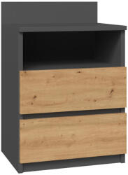 Nidilio M1 Éjjeliszekrény - Antracit/Tölgy