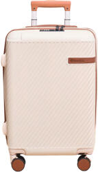 Quasar & Co Quasar & Co. Luxor Bézs Gurulós Bőrönd - 74cm, ABS, Kombinációs Zár