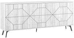 ASIR GROUP Oliver Komód - 184 cm, Ancient Fehér