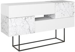 Decortie Mone Komód, 145 Cm, Fehér-Carrara
