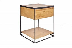 Invicta Scorpion Tölgyfa Éjjeliszekrény Fém Vázzal