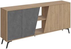 ASIR GROUP Natin Komód - 180 cm, Tölgy-Retro Szürke