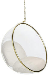 King Home Bubble Gold Velvet Függőfotel Akril Bézs Dizájn