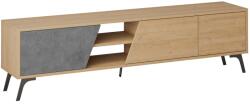 ASIR GROUP Stock Tv Állvány, Tölgy-Retro Szürke