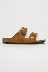 Birkenstock papuci din piele întoarsă Arizona 9B8W-KLD016_82X (1001135)