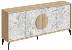 Decortie Mood Komód - 180 cm, Tölgy-Carrara