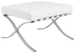 King Home Barcelon Prestige Plus Lábtartó Fehér Olasz Bőr