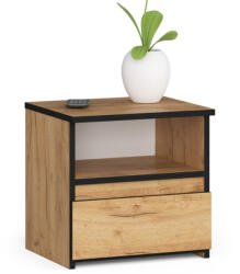 AKORD CL1 Tölgy Craft Éjjeliszekrény Laminált Fiókos