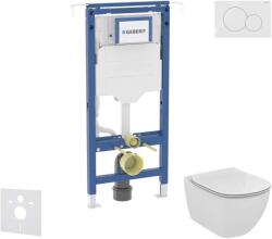 Geberit Duofix - Előfali szerelőkészlet, WC és ülőke Ideal Standard Tesi, Sigma01 gomb, Aquablade, SoftClose, alpesi fehér SANI11CD3133 (SANI11CD3133)
