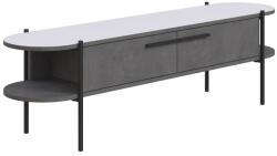 ASIR GROUP Alistar Tv Állvány, Retro Szürke-Fehér