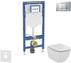 Geberit Duofix - Előfali szerelőkészlet, WC és ülőke Ideal Standard Tesi, Sigma30, matt króm/króm SANI11CD2108 (SANI11CD2108)