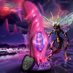 Creature Cocks Xenox Vibrating Silicone Dildo with Remote Vibrator
