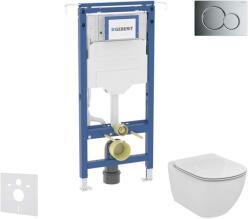 Geberit Duofix - Előfali szerelőkészlet, WC és ülőke Ideal Standard Tesi, Sigma01, Aquablade, SoftClose, fényes króm SANI11CD3134 (SANI11CD3134)