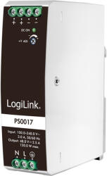 LogiLink DIN-sínes tápegység 120 W / 48 V