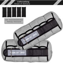 MOVIT Neoprén fényvisszaverő terhelő súly 2 x 2 kg szürke (20040986) - kokiskashop