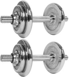 MOVIT Egykezes súlyzó szett 20 kg krómozott (20040011) - kokiskashop