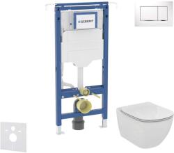 Geberit Duofix - Előfali szerelőkészlet, WC és ülőke Ideal Standard Tesi, Sigma20, fehér/króm SANI11CD3129 (SANI11CD3129)