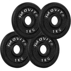 MOVIT MOVIT® Súlytárcsa készlet 4 x 1 kg öntöttvas (20040689) - kokiskashop Súlytárcsa