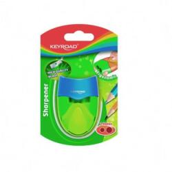 Keyroad Răzătoare KEYROAD din plastic ABS + PS cu două găuri, blister, amestec de culori